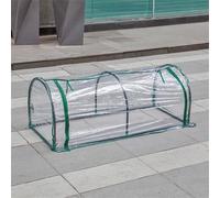 Serre de Jardin PVC, Serre de Balcon, bâche renforcée, châssis en Acier, Serre d'hivernage Maison Plusieurs Tailles Balcon et terrasse, intérieur et extérieur (130x60x50cm A)