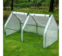 Serre de Jardin PVC, Serre de Balcon, bâche renforcée, châssis en Acier, Serre d'hivernage Maison Plusieurs Tailles Balcon et terrasse, intérieur et extérieur (180x90x90cm B)