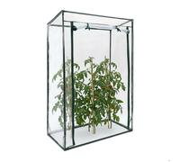 Relaxdays 10020027_344 Serre de jardin à tomates TOMMY Tente pour plantes Protection des légumes Toit abri hiver 150 x 100 x 50 cm PVC housse résistante fleurs