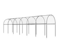 Outsunny Serre de jardin – Serre à tomates 600×123×171 cm, châssis acier vert, bâche PE