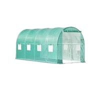 Serre de Jardin Serre Tunnel à accès Direct, Cadre galvanisé et Couverture imperméable, 20 x 10 7 pi, serres châssis froids