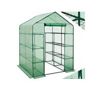 Serre de jardin souple 2,04 m² avec 16 étagères