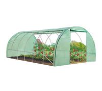 IDMarket Serre tunnel de jardin CRIMÉE – 4 saisons 18 m² (6x3M) verte gamme maraîchère
