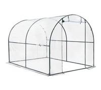 Serre de jardin tunnel Grünwald en acier et PVC 200 x 300 x 190 cm [en.casa] G