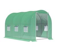 Serre de jardin tunnel Outsunny PE 298x196x198cm Vert