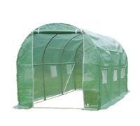 Serre de jardin tunnel 6m2 en acier galvanise- taille : 3x2x2m vert G