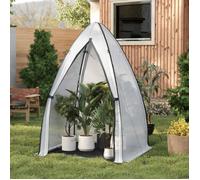 Serre de Jardin WOLTU - Petite Tente pour Plantes - Porte Zippée - Tapis Noir - 120x120x180cm