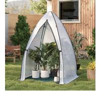 Serre de Jardin WOLTU - Petite Tente pour Plantes - Porte Zippée - Tapis Vert foncé - 120x120x180cm