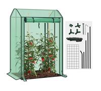 Serre de Jardin, WOLTU Serre Tomate, Cadre en Acier, Porte Zippée, 100x83x150cm, Vert W0UETT0807