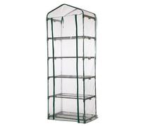Serre de Rechange pour Plantes à 3/4/5 Niveaux, Tente d'intérieur/extérieur en PVC Transparent avec Fermeture éclair, bâche Transparente très résistante et Anti-UV pour Plantes, Protection Contre Le