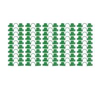 Serre de Serre, 50 Pièces PE Double Tête Fixation Film Filet (8mm) | Antidérapant Double Tête Construction PE Durable Fixation Film Filet Ombrige Tunnel Arceau Jardin