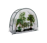 IDMarket - Serre d'hivernage Demi Lune 200 x 80 x 170 cm Balcon et terrasse