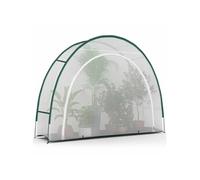 IDMarket - Serre d'hivernage Demi Lune 300 x 80 x 220 cm Balcon et terrasse