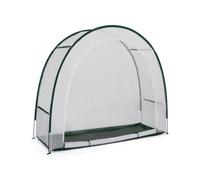 TERRE JARDIN - Serre de Jardin, 4 Saisons Demi Lune - Serre Adossée d'Hivernage 200 x 80 x 170 cm - Bâche Imperméable Renforcée - Anti-intempéries, Antigel, Anti-UV - Montage Facile - Robuste
