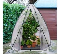 IDMarket - Serre d'hivernage dôme bâche Bulle 160 x 160 x 180 cm Maxi Chaleur Balcon et terrasse