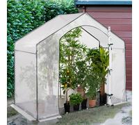 Serre D'hivernage Maison 180 X 100 X 160 Cm Balcon Et Terrasse Blanc