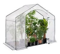 IDMarket Serre d'hivernage Maison 200 x 80 x 160 cm Balcon et terrasse
