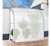 Serre D'hivernage Murale Adossée 100 X 200 Cm Blanc