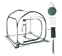 Serre d'intérieur 32x32x32 Pouces, Mini Serre avec Porte à Fermeture éclair, Balcon Portable Coupe-Vent et étanche pour cultiver des Plantes en Pot, des Fleurs Mini