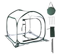 Serre d'intérieur 32x32x32 Pouces, Mini Serre avec Porte à Fermeture éclair, Balcon Portable Coupe-Vent et étanche pour cultiver des Plantes en Pot, des Fleurs, Petite