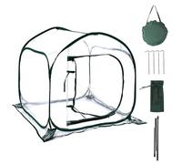 Serre d'intérieur, Mini Serre d'intérieur 32 x 32 x Pouces avec Porte à Fermeture éclair, Balcon Portable Coupe-Vent et étanche pour cultiver des Plantes en Pot, des Fleurs