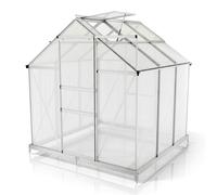 Serre en aluminium avec fondations 3,6 m²