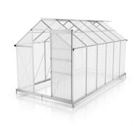 Serre en aluminium avec fondations 7,2 m²