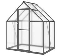 Serre en aluminium avec polycarbonate (PC) 169 x 114 x 195 cm - Cadre de base stable en anthracite, idéale pour le jardin, la terrasse ou le balcon, durable et résistante aux intempéries
