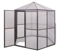 Serre en Aluminium Tente Abri Plantes Fleurs Jardin Cour Extérieur vidaXL