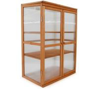 Serre en bois jardin châssis 3 étagères - HECHT - Printemps - Résistant aux UV - Résistant au gel - Durable