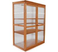 Serre en Bois Jardin châssis 3 étagères modèle : Printemps 76x47x110,5cm