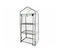 Serre en film 3 étages avec porte enroulable - Royal Gardineer - Blanc - Protection anti-UV - 6 m²