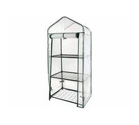 : Serre en film 3 étages avec porte enroulable - transparent blanc
