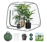 Serre en film plastique 100 x 100 x 97 cm - Tente pop-up pour l'hiver - Protection des plantes - Résistante au gel - Pour plantes