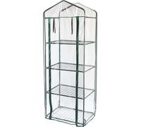 Serre en film plastique avec 4 étagères et couverture plastique PVC Jardin