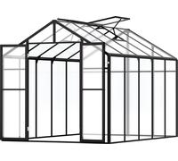 Serre en polycarbonate VEVOR, 236 x 402,5 x 207 cm, serre style pavillon avec porte battante, ensemble de serres accessibles en aluminium pour les jardins d'extérieur
