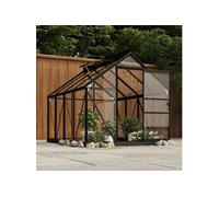 vidaXL Serre Anthracite 155x200,5x191 cm Aluminium et verre
