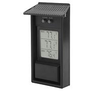 Serre Extérieur Météo et humidité Grand/min Résistant aux Intempéries, Thermomètre Numérique Extérieur Jauge de Température étanche pour Serre de Jardin