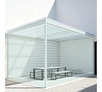 Serre Feuille de Toit Transparente 100 x 1000 cm Résistants Aux UV Feuilles de Fibre de Verre Facile à Couper pour Serre Pergola Carport Terrasse et Protection Extérieure, 1.2mm