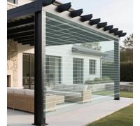 Serre Feuille de Toit Transparente 100 x 1800 cm Aux Intempéries Couverture Toit Flexible Résistante pour Horticulture, Jardinage, Agriculture, Auvent, 1.5mm