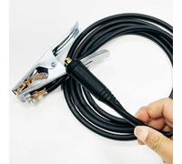 Serre-fil de terre en cuivre pour machine à souder, capacité de courant 300 A, tension nominale 220 V, pince plasma pour soudage MIG TIG (5 mètres)