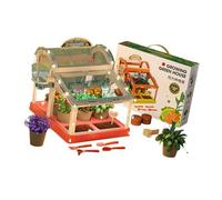 Serre interactive pour enfants avec lumières LED et panneaux en acrylique solides pour s'amuser en famille