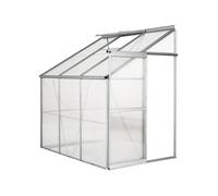 Habitat et Jardin - Serre adossée en polycarbonate Aneth 190 x 125 x 195 cm - 2,37 m²