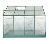 Serre jardin aluminium 7.44 m² vert sr3024j