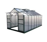 Habitat et Jardin - Serre de jardin polycarbonate Dahlia 13,29 m² Vert sapin
