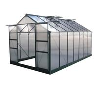 Serre jardin polycarbonate "Dahlia" Vert Sapin 13,29 m²