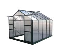 Serre jardin polycarbonate ""Dahlia"" Vert Sapin 7,67 m²