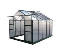 Serre jardin polycarbonate ""Dahlia"" Vert Sapin 7,67 m²