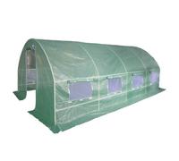 Serre jardin tunnel 18 m² 6x3x1,9 m effet de serre tube acier 25 mm D47014