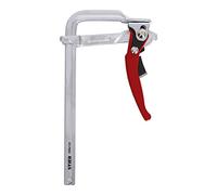 Serre-joint à levier STIER FHZ 250/120 en acier, avec force de serrage jusqu'à 1570 Nm, serrage simple avec fonction de levier, en acier robuste plié, serre-joint, serre-joint à levier